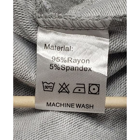 Witsmile Wide Leg Sweatpants Gray Rayon Blend Size XL Lounge & Streetwear - Picture 12 of 13